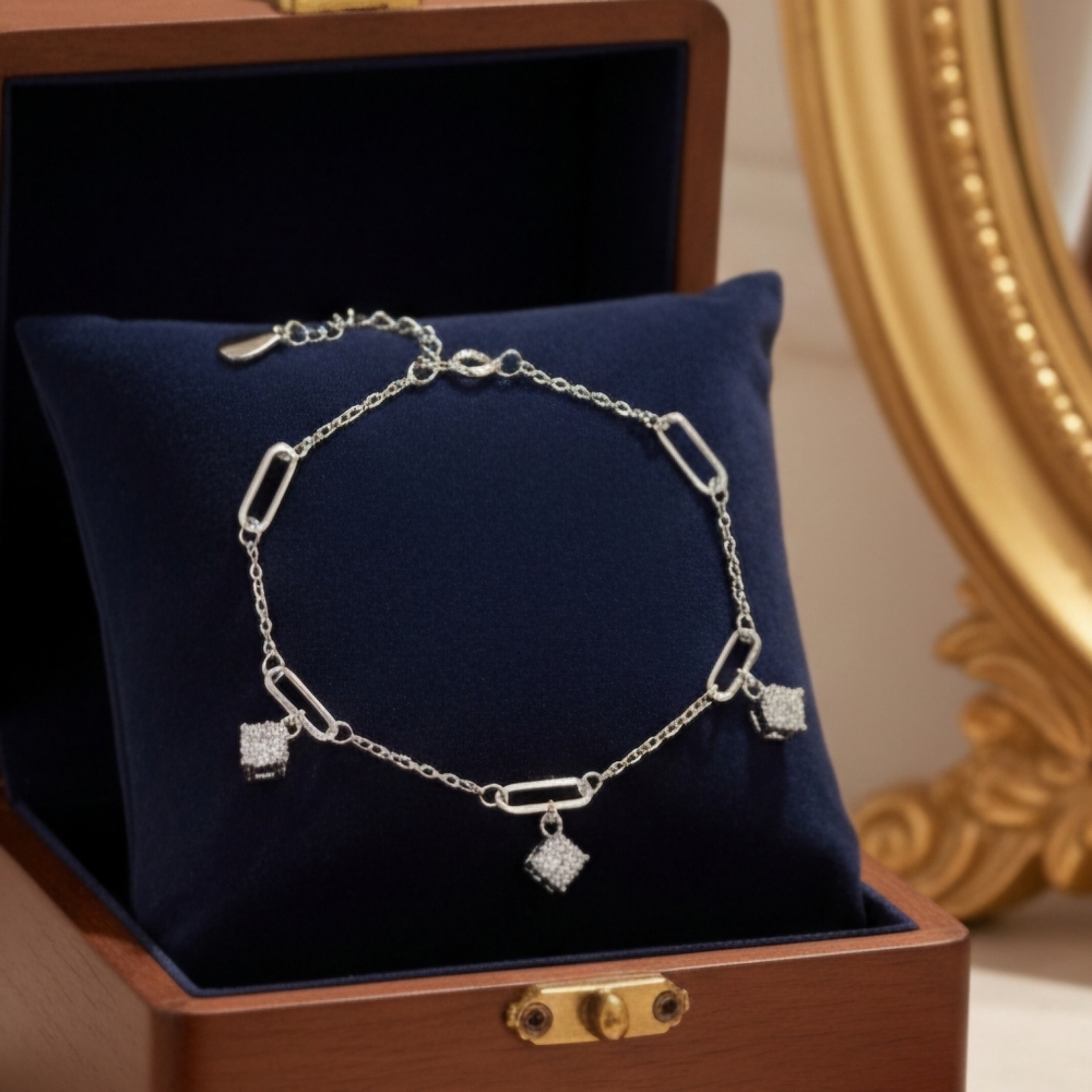 Moissanite 1.5 CT Charm Bracelet